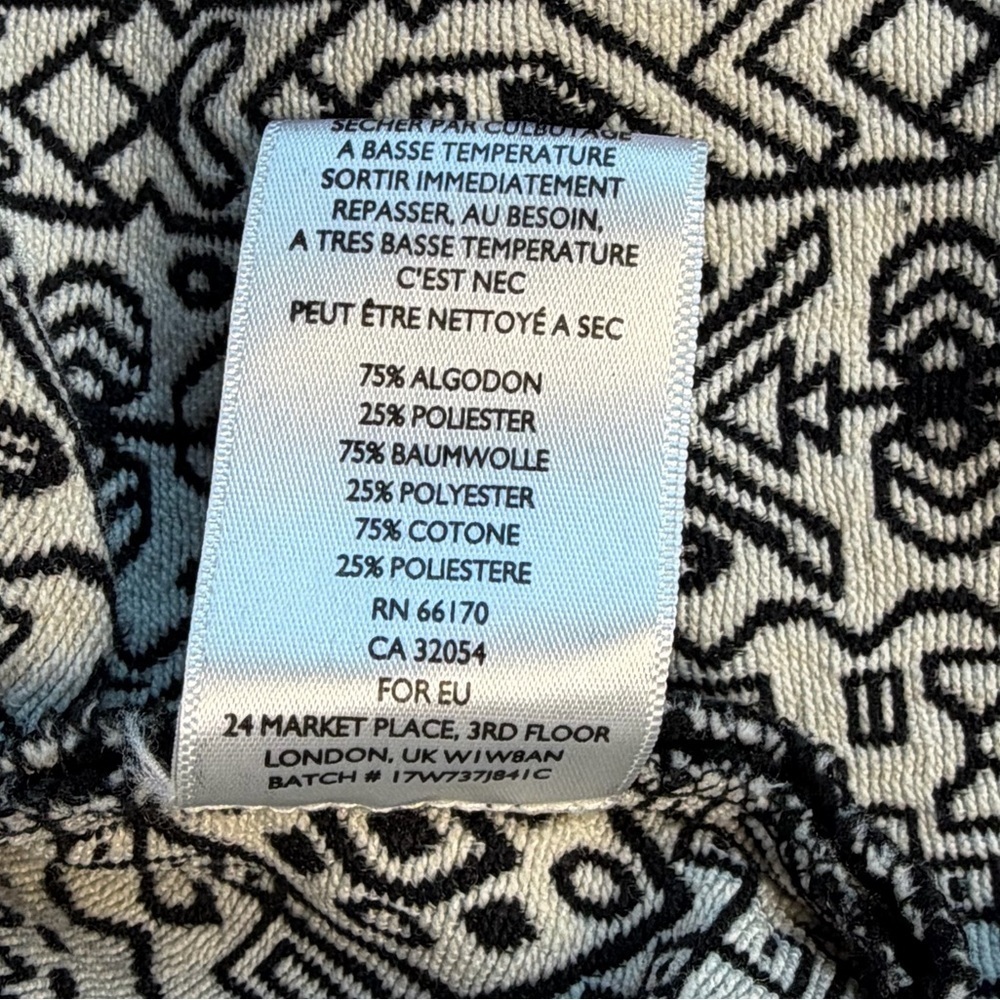 Ecoté Cropped Boxy Brocade Swing Jacket Small EUC - Picture 9 of 11